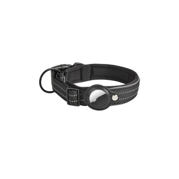 Black Dog AirTag Collar