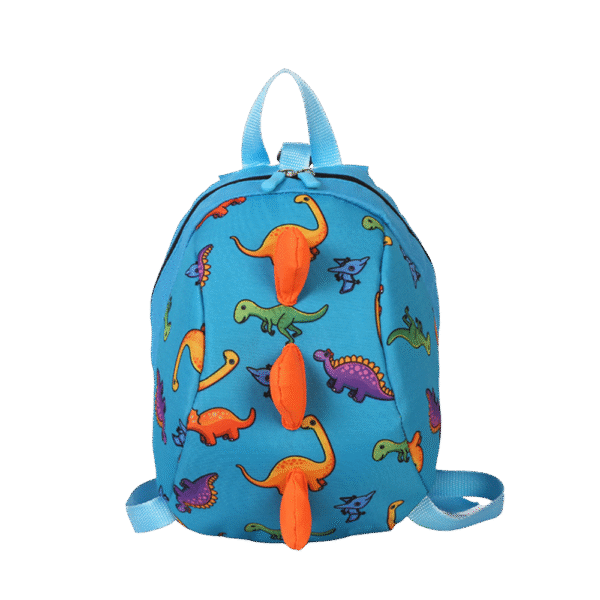 Light Blue Dinosaur Backpack